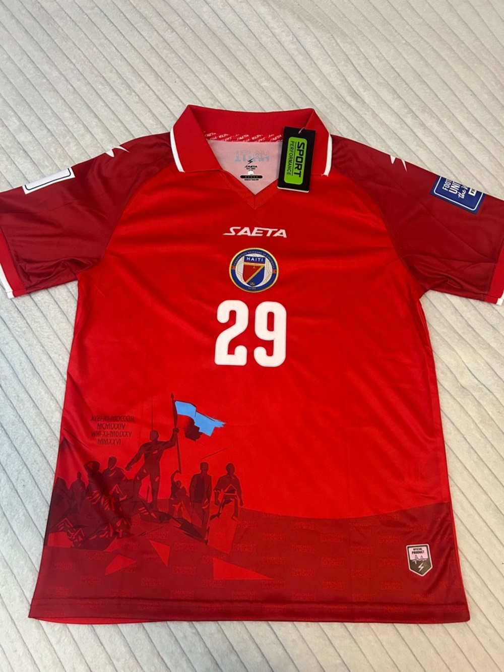 Men's Red #29 Football Jersey
